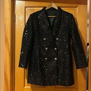 Zara sequins BLAZER DRESS NEW WITHOUT TAGS